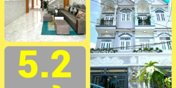 NHÀ HẺM 1806 HUỲNH TẤN PHÁT-DT4.2x12.5M-1TRỆT 2LẦU SÂN THƯỢNG 4PN 4WC-ĐƯỜNG ÔTÔ.