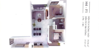 Cosmo 2  Q7, Căn Hiếm 2PN ban công 2 view BẮC+NAM