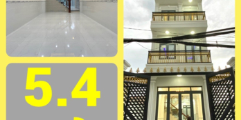 NHÀ MỚI XÂY-1TRỆT 2LẦU SÂN THƯỢNG-DT 4x20M 4PN 5 WC-HẺM 2020 HTP-HẺM XE HƠI.