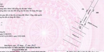 Chỉ 650tr sở hữu ngay 200m2 (100m2ONT) Thị Xã Chơn Thành - Bình Phước-Đường 15m