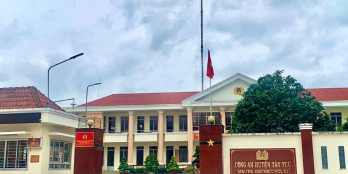 Nhà mặt tiền 1 trệt 3 lầu tại Long An lh: 0862709559