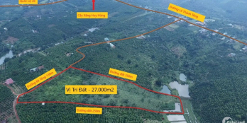 Đất 3 mặt tiền, 27.000m2, QH đất ở, Gia Nghĩa, Đắk Nông