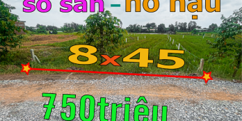 Chính chủ bán nhanh lô ngang 8 nở hậu, mặt tiền đá xanh 7m Bình Thành - Đức Huệ