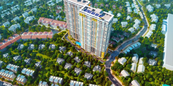 Căn góc hướng Nam ngắm pháo hoa LandMark Bcons Polygon cầu vượt Sóng Thần