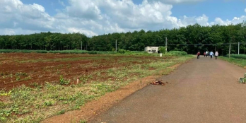 Cần tiền bán gấp lô đất 8000m2(85x94) giá 6,5 tỷ mặt tiền dt756,shr,ngay ngã tư