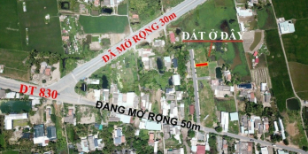 Chính chủ cần bán lô đất MT DT.830, cách ngã tư chợ Trạm 300m, đã SHR