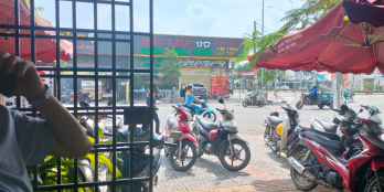 Lô góc trần hưng đạo-hùng vương, trung tâm tx phú mỹ, 2200m2.