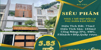 [SIÊU TUYỆT TÁC] 3 Mê Full Nội Thất Phú Xuân 8 Cực Đẹp Cách Biển 300m