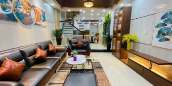 NHÀ 4 LẦU 5PN_NỘI THẤT SẴN, CÁCH MẶT TIỀN TÔ HIỆU 100M, DT 5X20M SHR