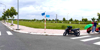 BÁN LÔ GÓC 100M2 NGAY TRƯỜNG HỌC CẤP 2 CHỈ 1.9 TỶ/CĂN ĐƯỜNG NHỰA 13M VỈA HÈ