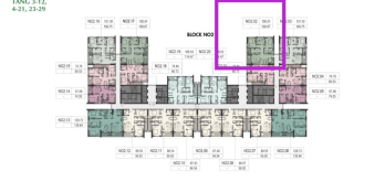 Căn hộ 3PN N02.02 view siêu đẹp tầng cao ai cũng tìm ở Hà Nội Melody Recidences