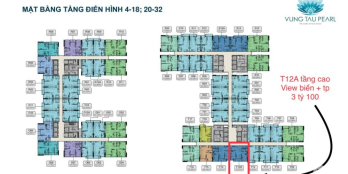 Bán căn hộ tầng cao view biển + Thành phố tại Vũng Tàu