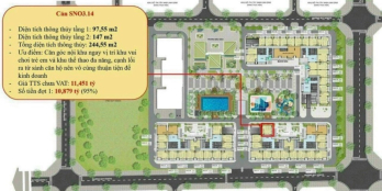 Shophouse căn gốc ngay sản đối diện công sầm uất 266 m2