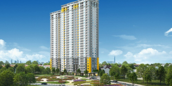 Căn hộ gần chợ Tam Bình Thủ Đức, căn góc 2 view 56,3m2 2PN 2WC hướng Nam