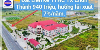 Becanmex Chơn Thành GĐ 1 - sẵn sổ, nhận lãi tiết kiệm 7%/năm chỉ 940 triệu.