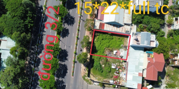 Bán lô biệt thự đường 3/2 tp vũng tàu, gần lotte, dt 15*22*full tc