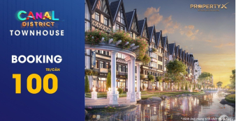 Ra mắt sản phẩm nhà phố Townhouse tại phân khu Canal District Merryland Quy Nhơn