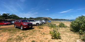 Đất biển Bình Thuận, sổ hồng, giá 220k/m2, ngay trục đường liên Huyện