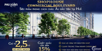 Chuỗi nhà phố đẳng cấp, kinh doanh sầm uất nhất Huế chỉ từ 2 tỷ