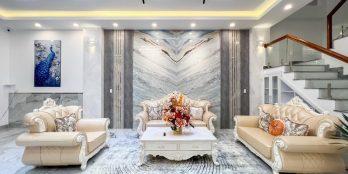 Nhà 2 lầu cực đẹp 8,5 tỷ tân cổ điển full nội thất cao cấp đs2 kdc xây dựng