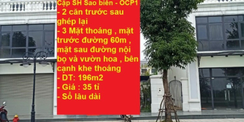 Bán Cặp SH Sao Biển 01 Vinhomes Ocean Park - 3 mặt thoáng - Đẹp nhất dự án