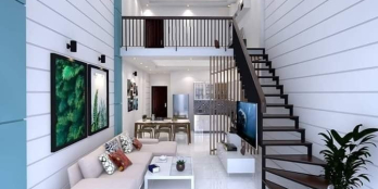 Nhà 1 trệt 1 lầu giá rẻ tại Chơn Thành sổ hồng riêng