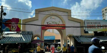 nhà mặt tiền kinh doanh chợ tân mỹ phường tân phú quận 7. DT 4x20m