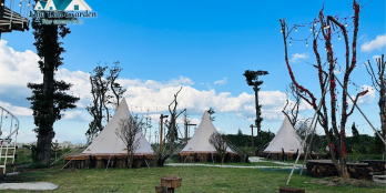 Bán nhà đất xã Lộc Tân huyện Bảo Lâm - View trực diện đồi chè và núi săn mây cực