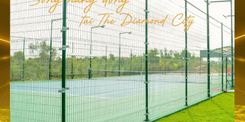 Bán Gấp nền đất mặt tiền đường oto đối diện hồ bơi