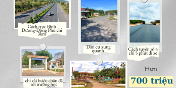 Chính chủ bán giá thật, hình thật ngay sát KCN Đồng Phú, KCN Tân Tiến1,2 và UBND