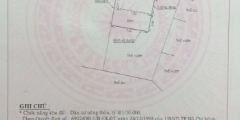 BÁN NHÀ SHR 7,5M X 15M 1/ TRẦN THỊ BÓC ,ẤP THỚI TỨ ,XÃ THỚI TAM THÔN ,HÓC MÔN