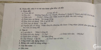 Bán nhà 54m2 (3.6 x 15), 6T 10PN, mặt tiền đường Nguyễn Chí Thanh, Q5. 22,5 tỷ