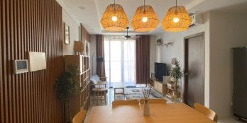 Cho Thuê Opal Boulevard 2PN Phong cách Tối Giản Full Nội Thất Tầng Cao