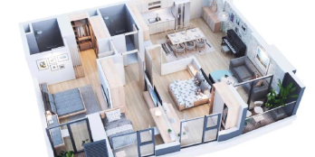 Căn hộ 3 pn chung cư cao cấp The Manor Tower