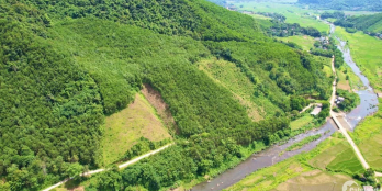 gần 1,4ha bám đường, trước là suối + cánh đồng, giá 450tr tại Kim Bôi, Hoà Bình