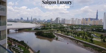 Bán căn hộ 3 phòng ngủ dual key đảo kim cương view sông tầng 10 full nội thất