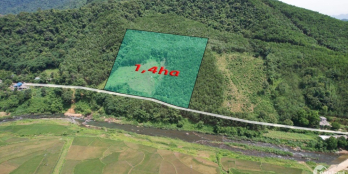 CHỈ 450TR CÓ NGAY LÔ ĐẤT GẦN 1,4HA rsx BÁM ĐƯỜNG BÊ TÔNG, VIEW SUỐI