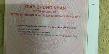 Cần bán đất ngộp bank hẻm quốc lộ 20 thị trấn liên nghĩa - Đức Trọng Lâm Đồng