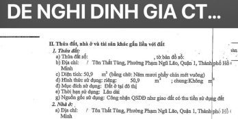 Nhà 51m2, 5 tầng 6pn, hẻm 6m Tôn Thất Tùng, Quận 1. 13,6 tỷ