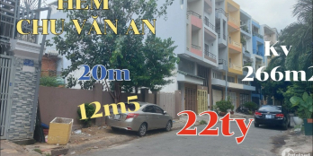 Hẻm lớn CHU VĂN AN P26 12m5 x 20m trệt 22 tỷ