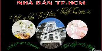 Bán rẻ nhà phố có thu nhập 60tr/ tháng 1 trệt 4 lầu Tô Hiến Thành Q10 TP.HCM