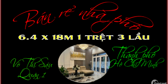 Nhà đẹp lung linh 6.4 x 18m 1 trệt 3 lầu full nội thất trung tâm Q1 TP.HCM