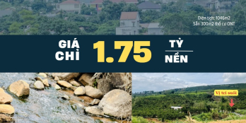 BÁN HƠN 1 SÀO ĐẤT VÙNG VEN ĐÀ LẠT, ÔM SUỐI CỰC ĐẸP