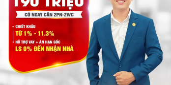 Thanh toán 190tr sở hữu ngay căn hộ 2 phòng ngay cạnh thành phố Thủ Đức