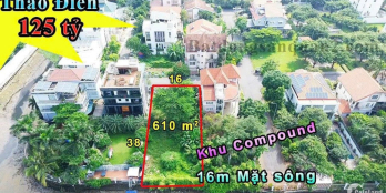 BDS HVL Bán gâp Lô đất siêu hiếm 2MT view sông SG Thảo Điền Q2 13/12/2023