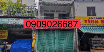 Nhà mặt tiền hẻm nhựa lớn, xe tải tránh, sổ vuông đẹp. Nhà cũ tiện xây mới.