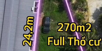 270m2 đất thổ cư (6.8x24m nở hậu 16m), đất có nền sẵn cao ráo cách DT818 100m