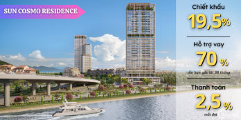 Suất ngoại giao căn góc 2PN trực diện sông Hàn Đà Nẵng - giá chỉ 1 tỷ 95 ( 30%)