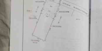 BÁN NHÀ SỔ HỒNG RIÊNG , DIỆN TÍCH KHỦNG KHU PHỐ 2 THỊ TRẤN HÓC MÔN