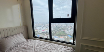 Cho thuê căn 2 phòng ngủ căn góc Hoàng Huy Commerce nội thất cao cấp chủ nhà dễ